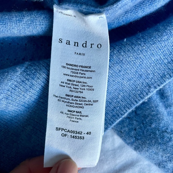 Sandro Lucas Wool/Cashmere Cardigan Sz S/M - Picture 8 of 13
